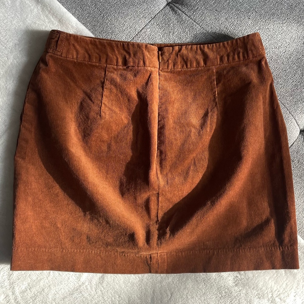 Banana Republic Corduroy Skirt Size 0 Brown - Picture 2 of 5